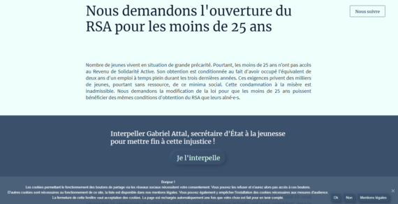 RSA POUR LES MOINS DE 25 ANS